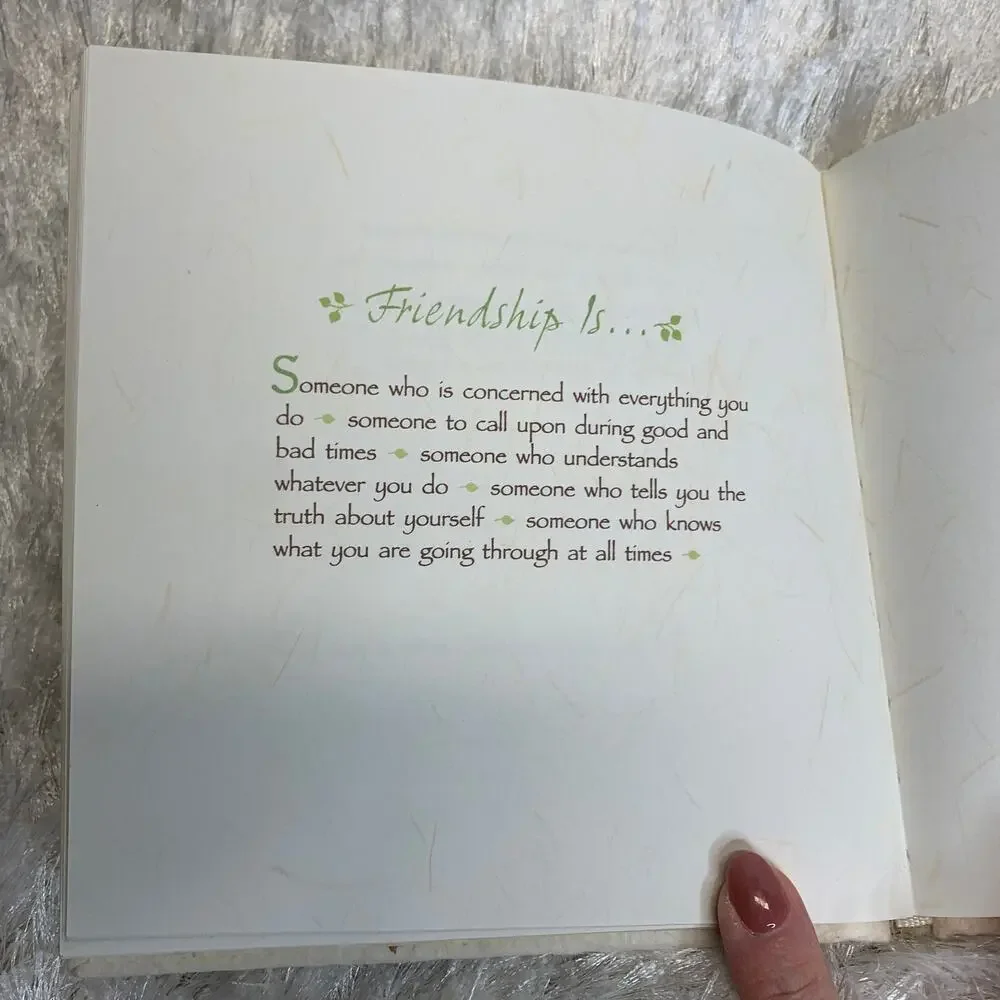 The Language of Friendship Susan Polis Shutz Handpressed Paper Cover